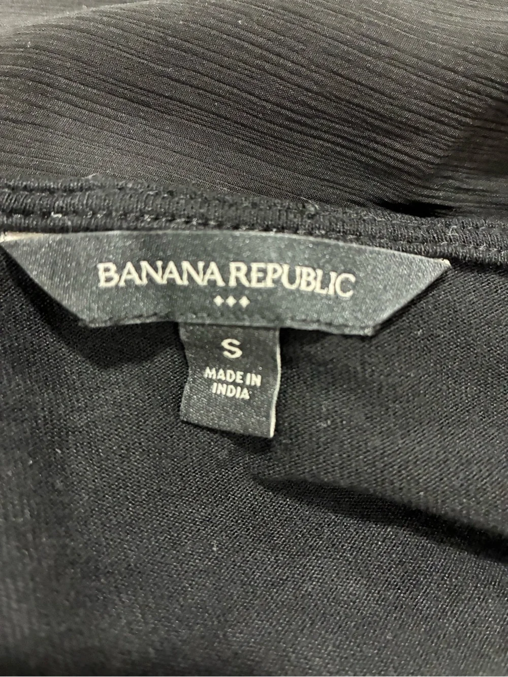Banana Republic Black Puff-Sleeve Blouse